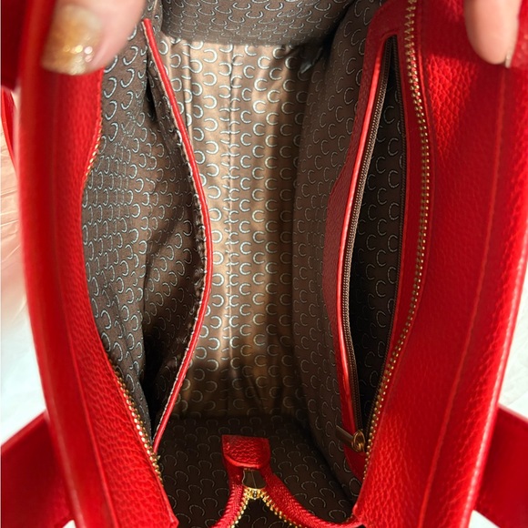 2pc Red The Tote Bag&Wallet Set.Crossbody strap
10.5w,9.5h,4.5 expansion- vegan - Picture 11 of 13